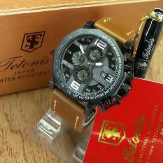 Tetonis Original TS3433LS - Jam Tangan Pria – Chrono Aktif - Leather Strap