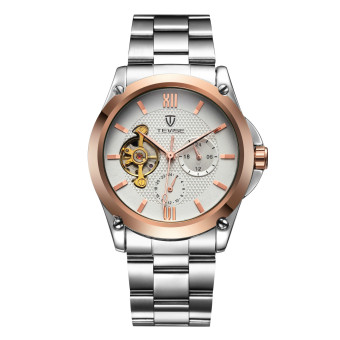 Tevise 629FEILUN2-JB-G Tourbillon Top Brand Luxury Digital Casual Watch Men Business Wristwatch Automatic Mechanical Fashion Wrist Watches  
