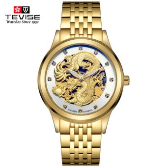 TEVISE Dragon Dial Luxury Men Mechanical Watch Business Top Brand Mens Male Famous Watches Gift For Men - intl  