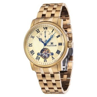 Thomas Earnshaw WESTMINSTER ES-8042-22 Men's Ionic Plating - Gold Solid Bracelet Watch - intl  