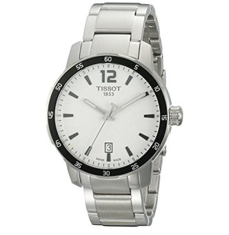 Tissot Men's 'Quickster' Swiss Quartz Stainless Steel Casual Watch, Color:Silver-Toned (Model: T0954101103700) - intl  