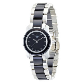 Tissot Women's T0642102205600 Cera Black Dial Diamond-Accented Ceramic Watch (Intl)  
