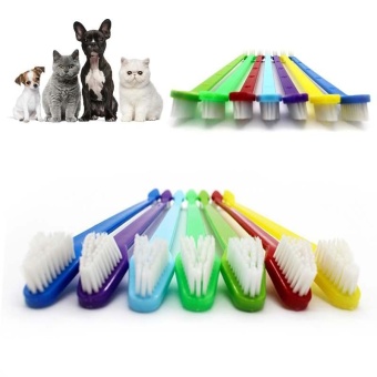 Toothbrush Dental Care Tool For Pet Puppy Dog Oral Health Pet Cat Dog Teeth Care - intl