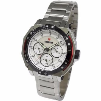 Triple 8 Collection - Expedition 6385BFBTBSL Silver - Jam Tangan Pria  
