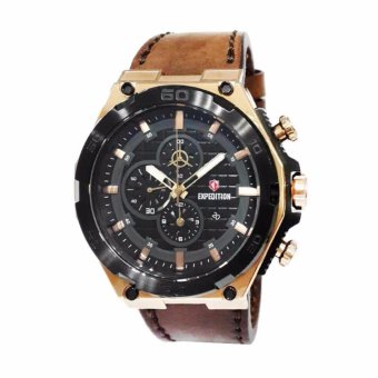 Triple 8 Collection - Expedition 6687MCLBRBA - Jam Tangan Pria - Rose Gold  