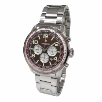 Triple 8 Collection - Expedition 6728MCBTNBORE - Jam Tangan Pria - Silver  