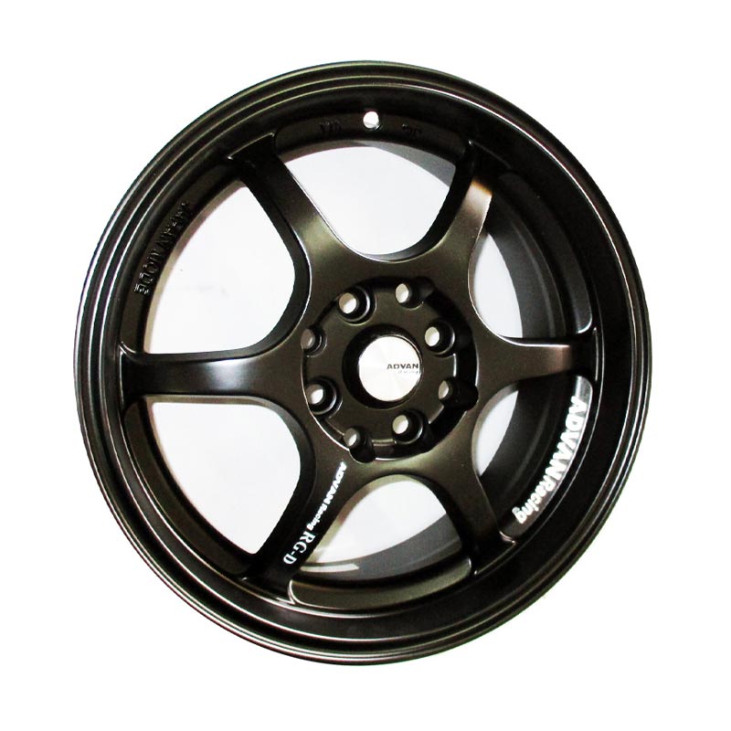 Velg Mobil Replika Advan RGD Black 15 inch PCD 4x100 / 4x114.3 - GRATIS Pasang / Kirim JABODETABEK