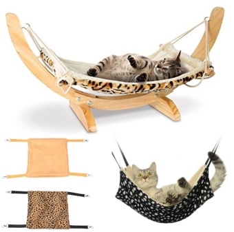Warm Cat Hammock Fur Bed Hanging Cat Cage Ferret Rest House Soft Pets Supplies MEDIUM - intl