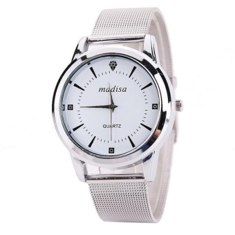 Watches Women Quartz Wristwatch Clock Ladies Dress Gift Watches Silver - intl  