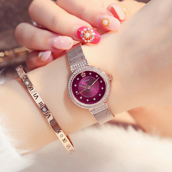 Gambar Waterproof Shishang model naik emas Watch jam tangan wanita
