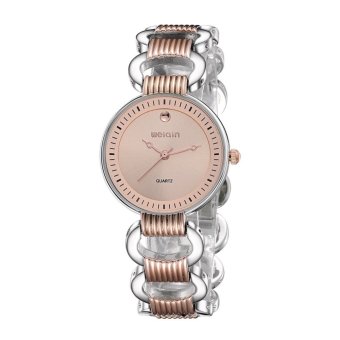 WEIQIN New Brand Hollow Watches Women Rose Gold Analog Quartz Watch  