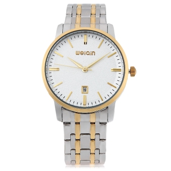 WeiQin W00137BG Men Quartz Watch Imported Movt 3ATM Calendar Wristwatch (White)  