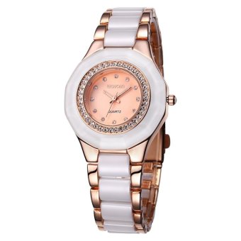 weishi WEIQIN Gold Women Watches Brand Watch Rhinestone Shell Dial Quartzwatch Fashion Dress Ladies Watch relojes mujer (rose gold rose gold)  