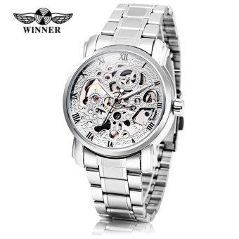 Winner F1205217 Male Auto Mechanical Watch Hollow-out Dial Daily Water Resistance Luminous Wristwatch - intl  