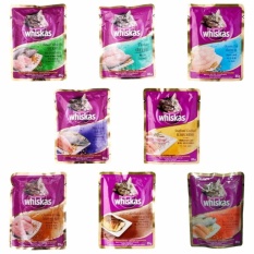 Wiskas Mackerel Salmon Makanan Kucing / Pakan Kucing