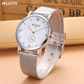 WLISTH Fashion Luxury Brand Men Waterproof Military Sports Watches Men's Quartz Digital Leather Wrist Watch relogio masculino p607 - intl  