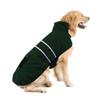 Gambar Womdee Dogs Reflective Jacket Casual Canine Clothes Waterproof Soft Cozy Outdoor Winter Suede Vest Coat Jacket   intl