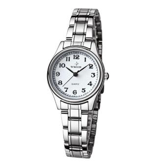 woppk Genuine brand Swiss watch digital steel watch retro watch wholesale one on behalf of women (White)  