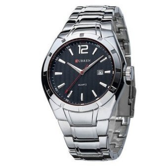 WSJ Curren Mens Silver Stainless Band Watch 8103 - intl  