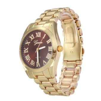 WSJ Gold Men WatchesGift Wristwatch Brown - intl  