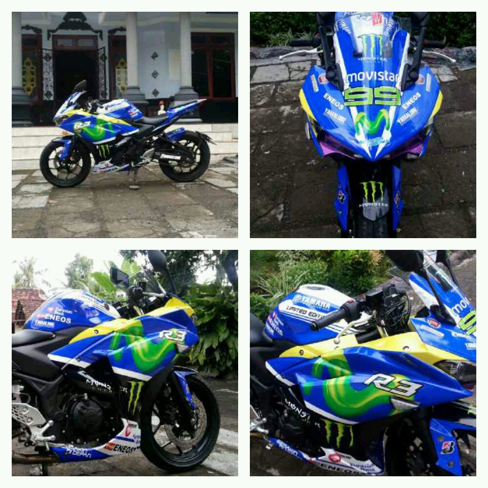 Harga Terendah Yamaha Decal Modifikasi Stiker R25 Movistar EShop Checker