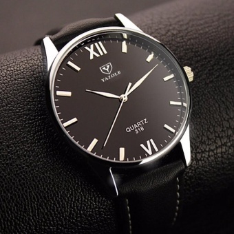 Yazole Brand Luxury Quartz Watch Men Famous Male Clock Leather Sports Watches Business Fashion Casual Dress Wrist Watch Cheap - intl  