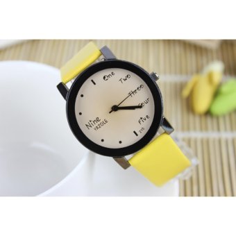 YAZOLE Lovers Quartz Watch Women Men Brand Famous Wrist Watch Female Male Clock Students Watches for Woman Man 1 Pair=2 Pieces - intl  