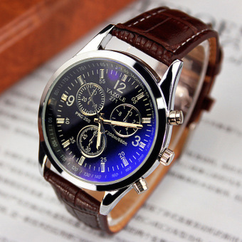 YAZOLE merek jam tangan wanita jam tangan pria jam kuarsa laki-laki kuarsa dunia yzl271h - coklat - ???? ??????  