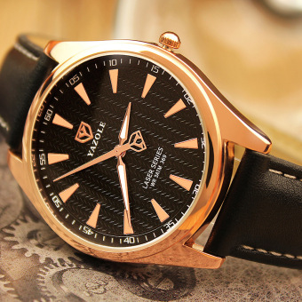 YAZOLE Top Luxury Brand Watch Men Watches Business Male Quartz Wristwatches Waterproof Quartz-watch YZL369H-Black - intl  