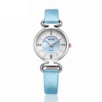 YJJZB KEZZI 2016 Top Luxury Brand Women Quartz Watch Creative Casual Style Ladies Wristwatch Relogios Feminino Fashion Dames Horlofes (Blue)  