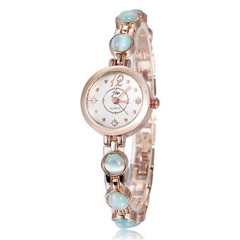 YJJZB New winter JW fashion brand watches schoolgirl fashion temperament lovely color drop bracelet watch on behalf of (Blue)  