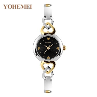 YOHEMEI 0194 Luxury Brand Women Quartz Watches Ladies Waterproof Casual Watch - Black - intl  