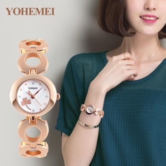 YOHEMEI Women's Quartz Watch Casual Wrist Watch Ladies Bracelet Luxury Watches - White - intl  