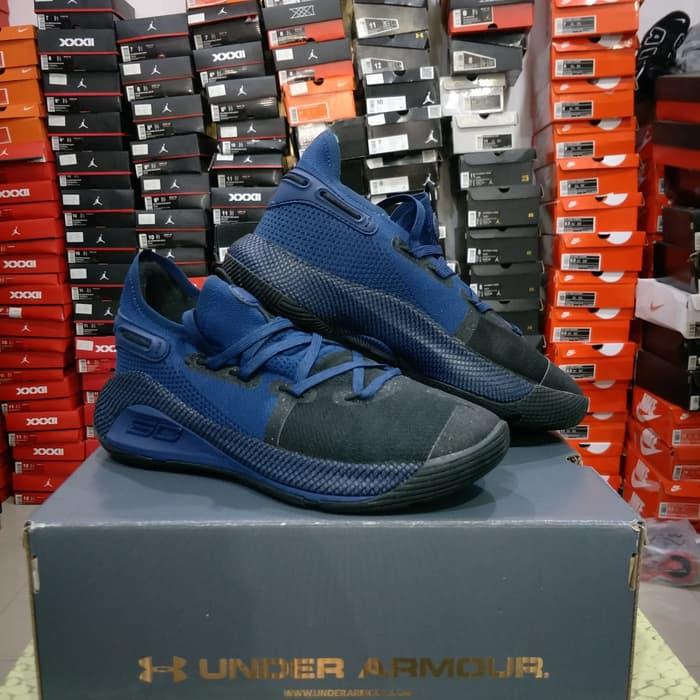 Terbaru !!! Sepatu basket curry low DARKBLUE BLACK Sepatu Gaul