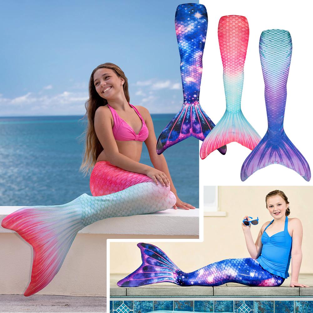 Girls mermaid tail for on sale swimming