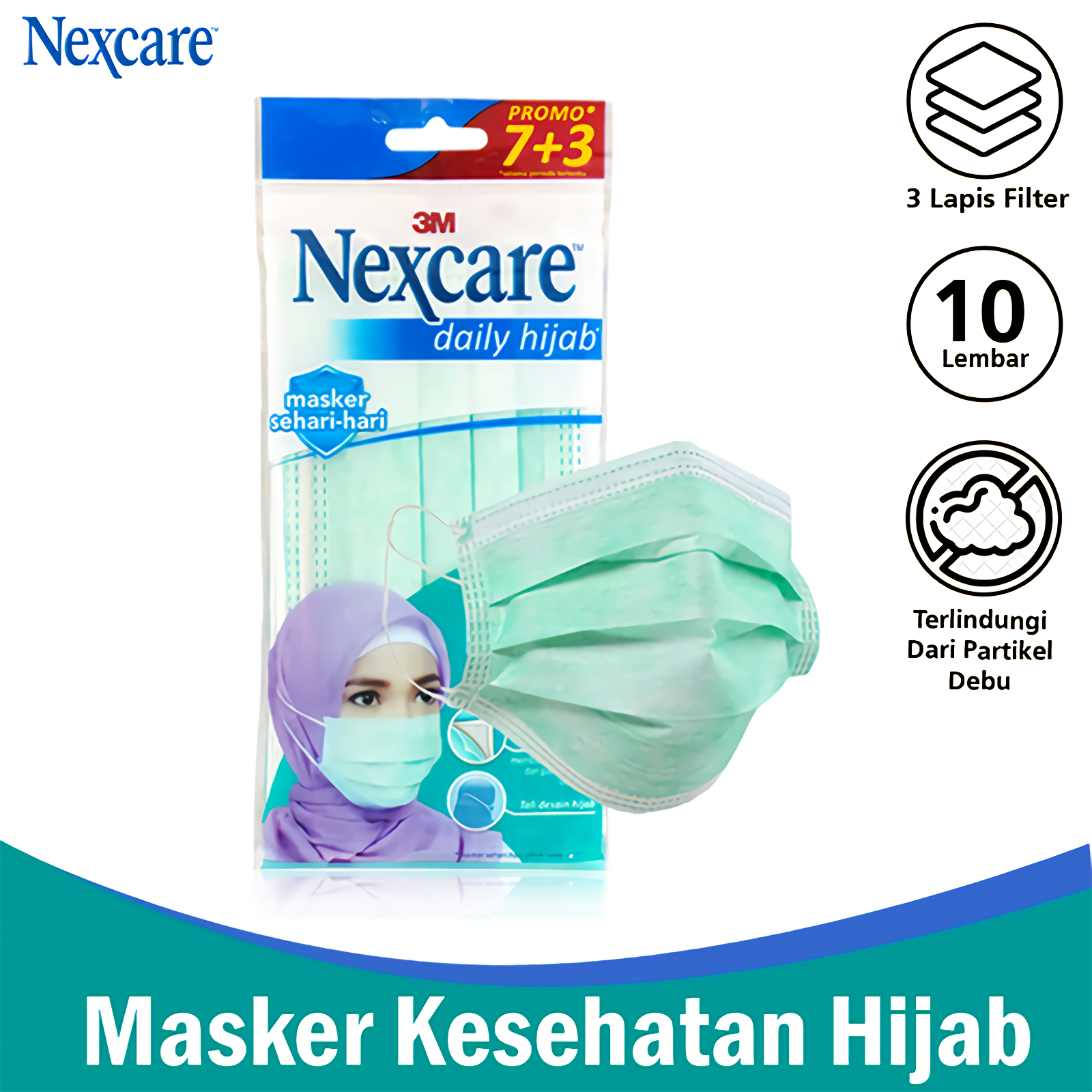 nexcare daily hijab mask