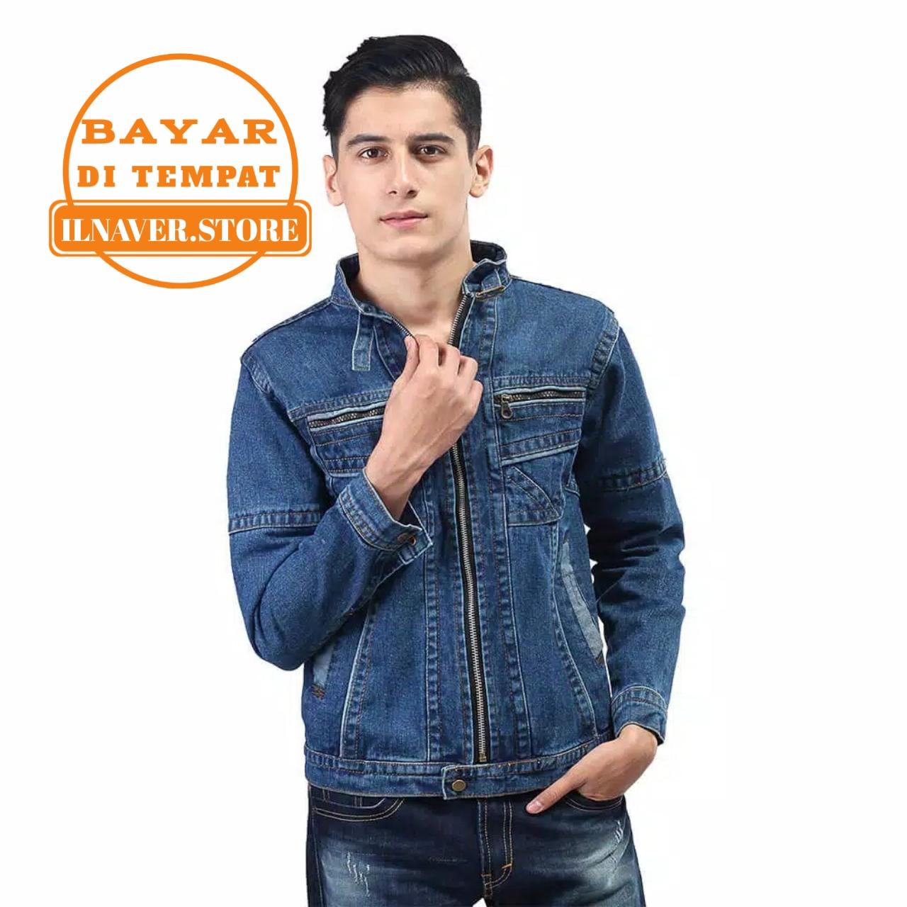 73 Koleksi Model Jaket Jeans Resleting HD