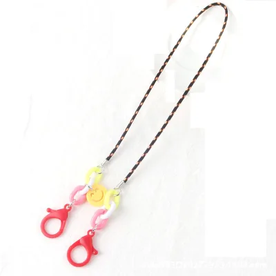 SDFSF Cute Smiley Shape Protect Ears Adjustable Glasses Rope Glasses Chain Anti-lost Chain Glasses Neck Lanyards (9)