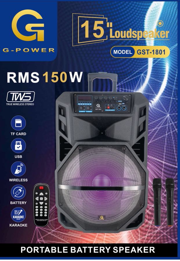 PORTABLE BATTERY SPEAKER GST 1801 