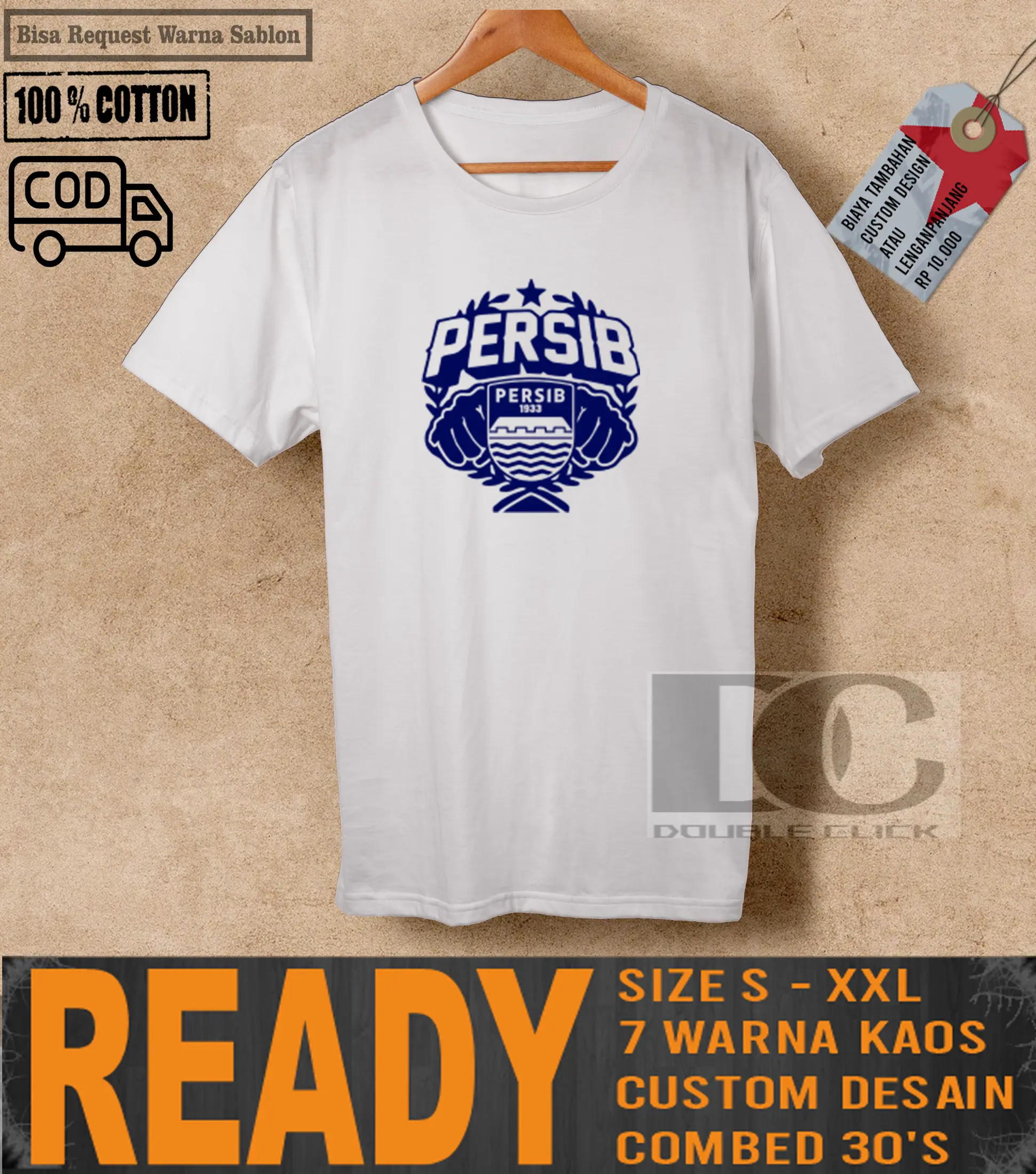 Kaos Baju Persib Logo Keren Banget Kaos Fans Sepakbola Lazada Indonesia