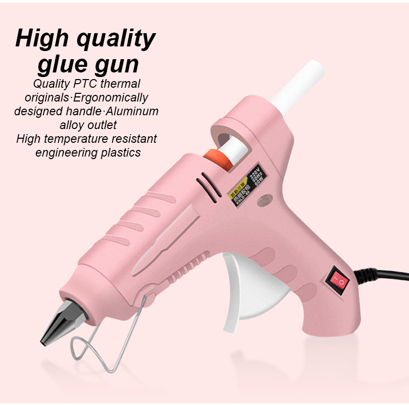 High Quality Hot Melt GlueGun, 20/60W High Temperature Hot Melt Adhesive Trigger Repair DIY Tool, Electric SiliconeGuns Glue Stick