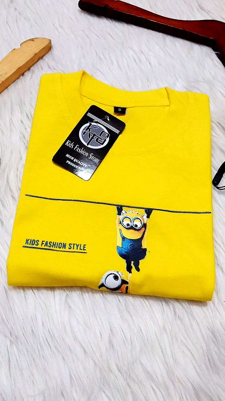 KFS 48 Baju Kaos Anak Minions Kuning Lemon Baby&Kids 6 Bulan Sampai 10 Tahun t-shirt Kids Fashion Style