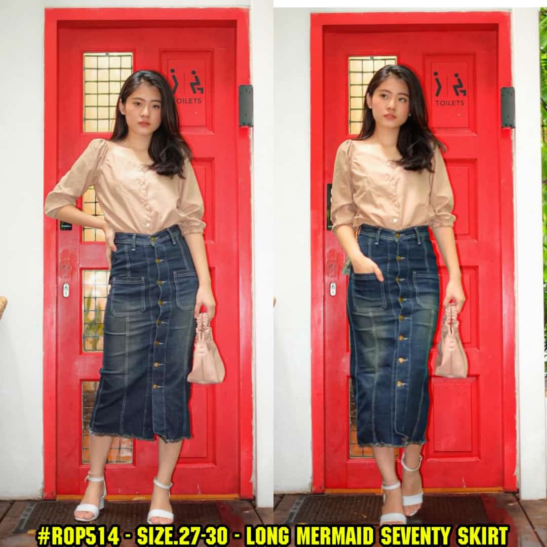 ROK JEANS KANCING MODEL TERBARU/BEST 
