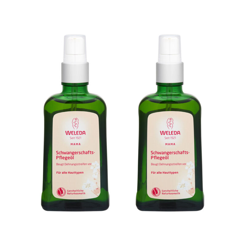 2X Weleda Stretch Mark Massage Oil 100ml (with Pump )