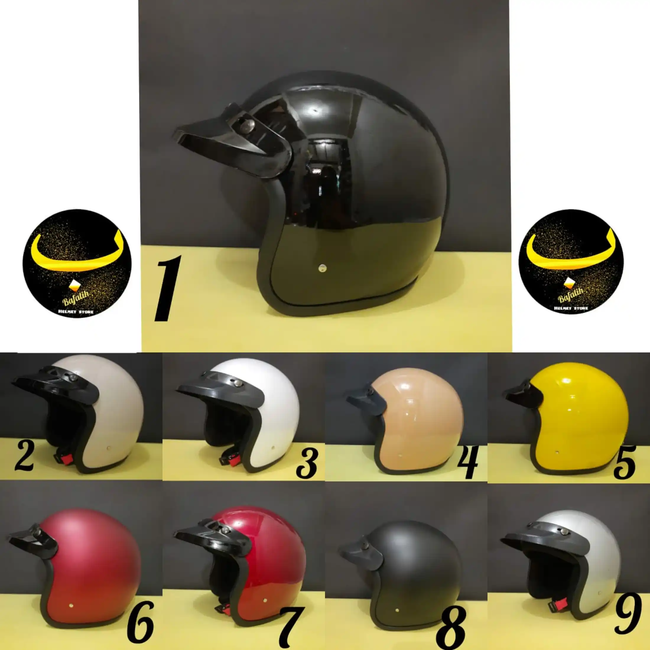 Helm Retro Helm Bogo Basic Half Face Lazada Indonesia