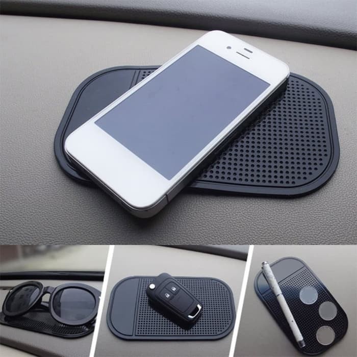 Anti Slip Dashboard Mobil Sticky Pad Rubber Dash Mat Antislip Perekat ...