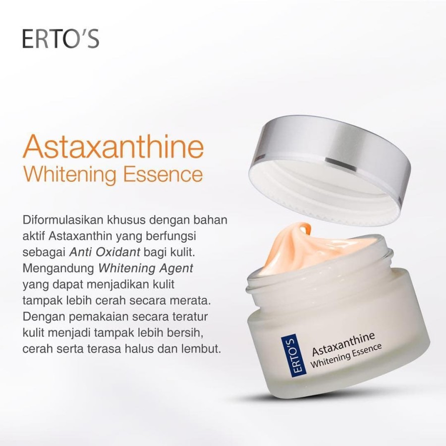 Erto S Astaxanthine Whitening Essence By Ertos Pembersih Kulit Wajah Pencerah Kulit Wajah Kulit Lebih Cerah Merata Penghalus Kulit Wajah Pelembut Kulit Wajah Lazada Indonesia