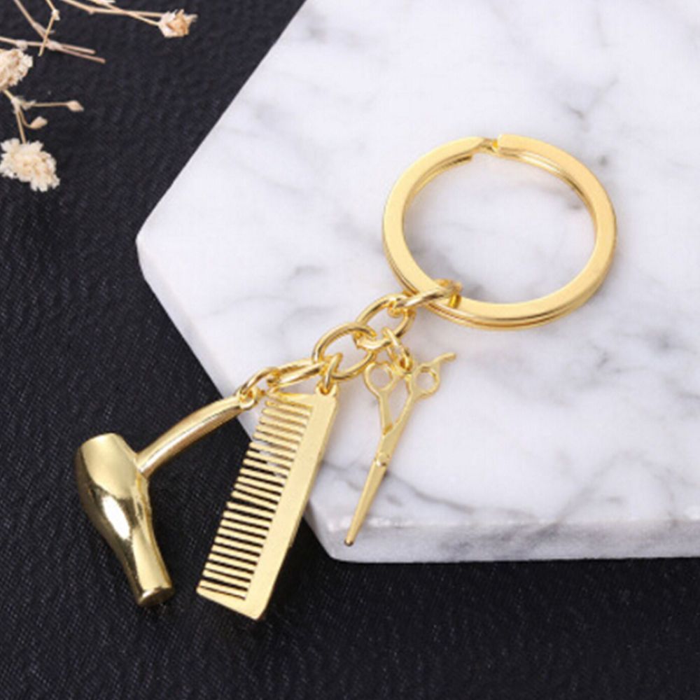 Meillin thiết kế stylist thẩm mỹ thời trang quyến rũ làm tóc Keychain cắt