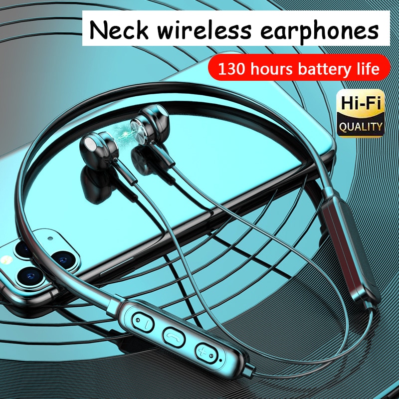 Tai nghe không dây treo cổ chính hãng explosive tai nghe thể thao không dây tai nghe nhét tai bluetooth 5.0 đeo cổ