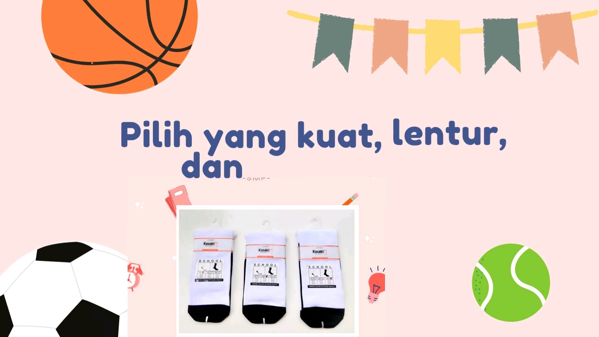 KOSAKI SCHOOL Kaos Kaki Sekolah SD/SMP/SMA Kaos Kaki Sekolah Anak Premium Kaos Kaki Dobel Tumit Spandex Dobel Nylon